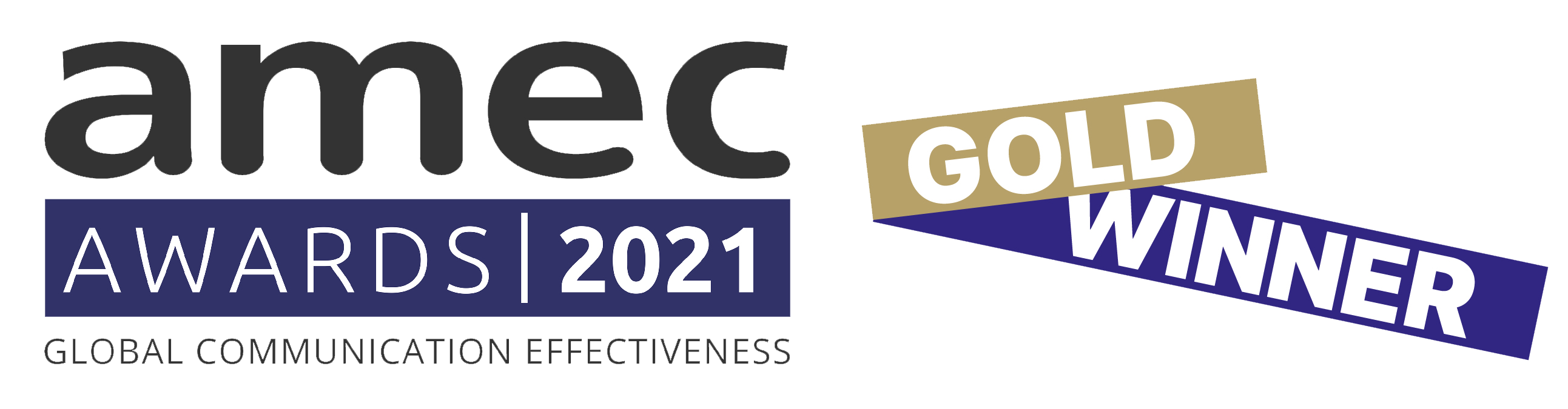 Awards 4 AMEC Awards 2021 Gold winner badge 2