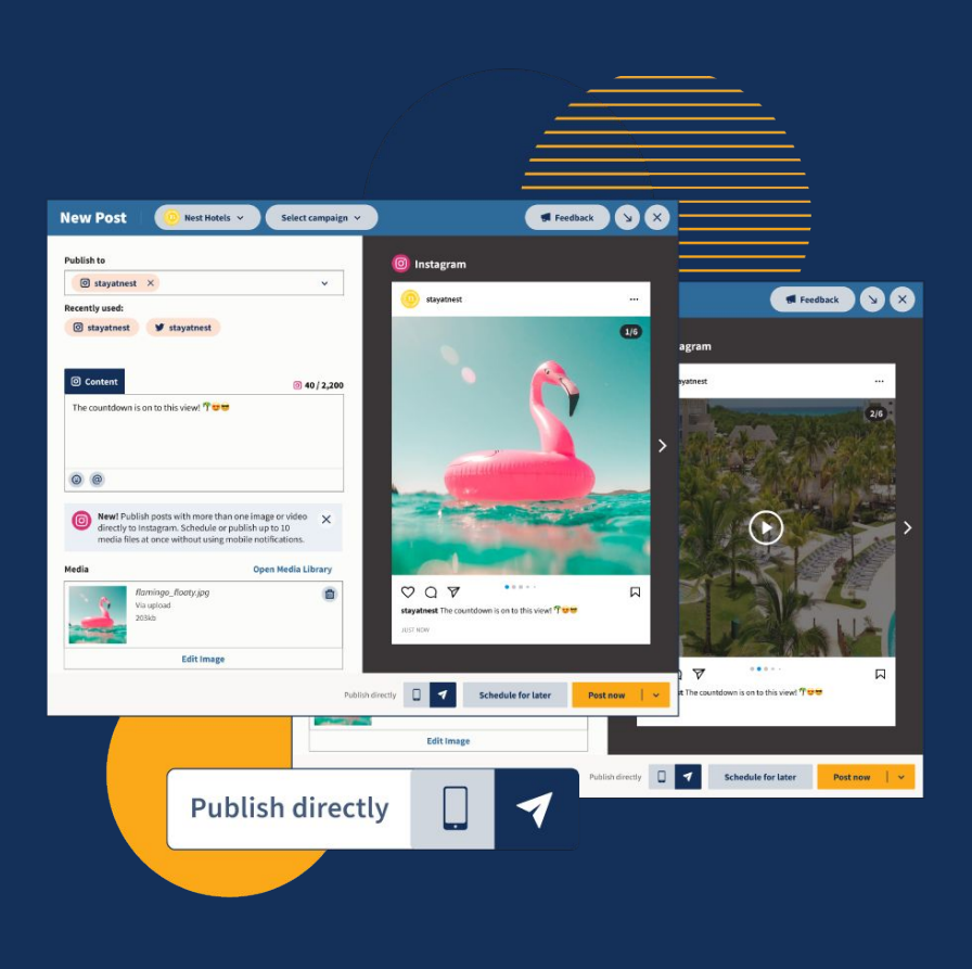 Direct carousels publishing