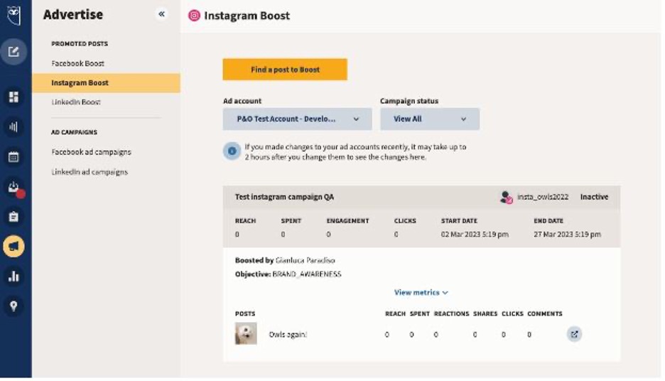 Instagram boost HS