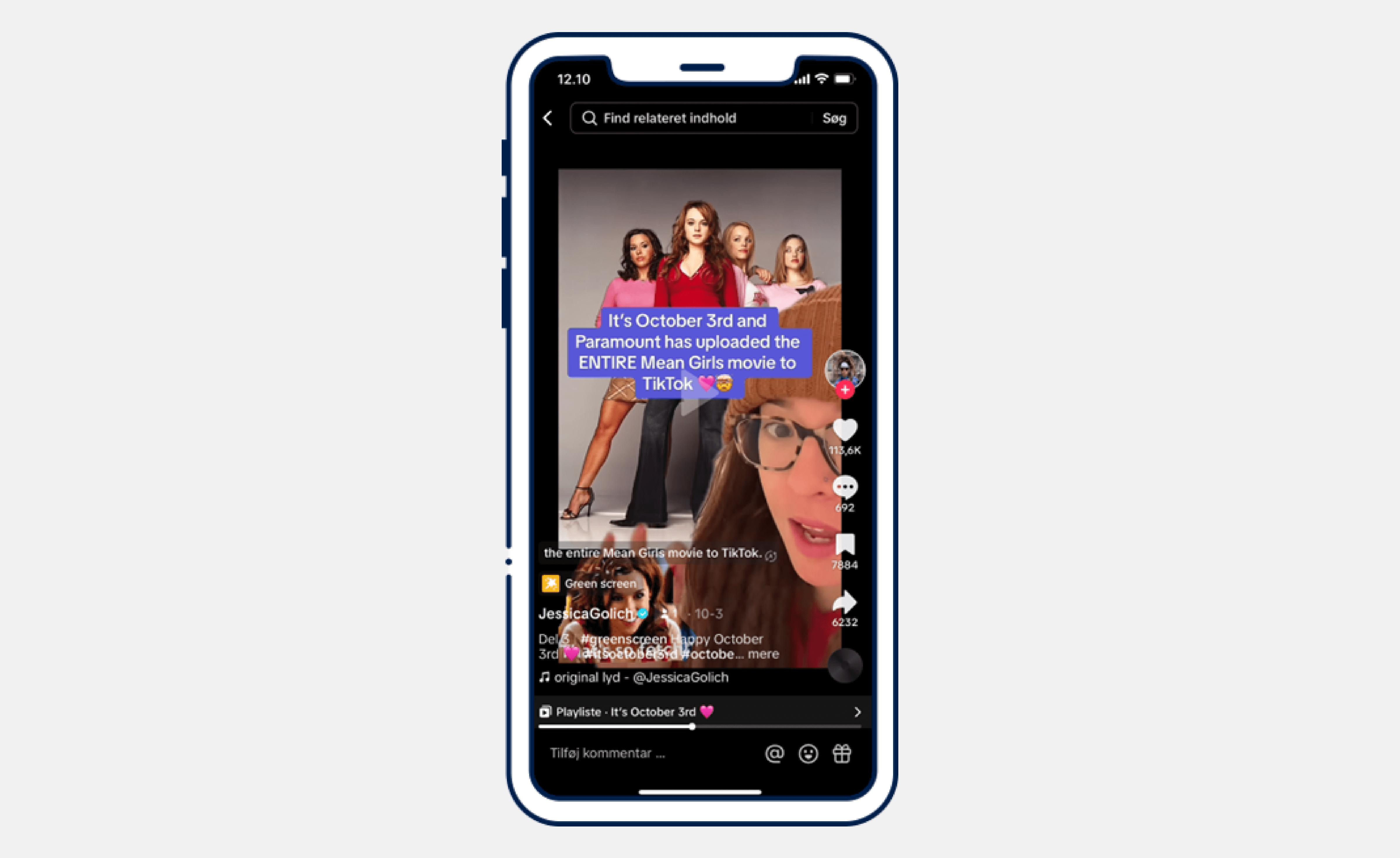 Trends på sociale medier 2024 3 Mean girls on tiktok med baggrund