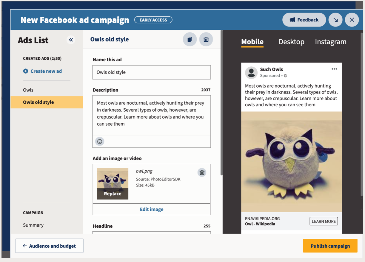 Produktnyt fra Hootsuite Q1 2022 6 Multiple ads