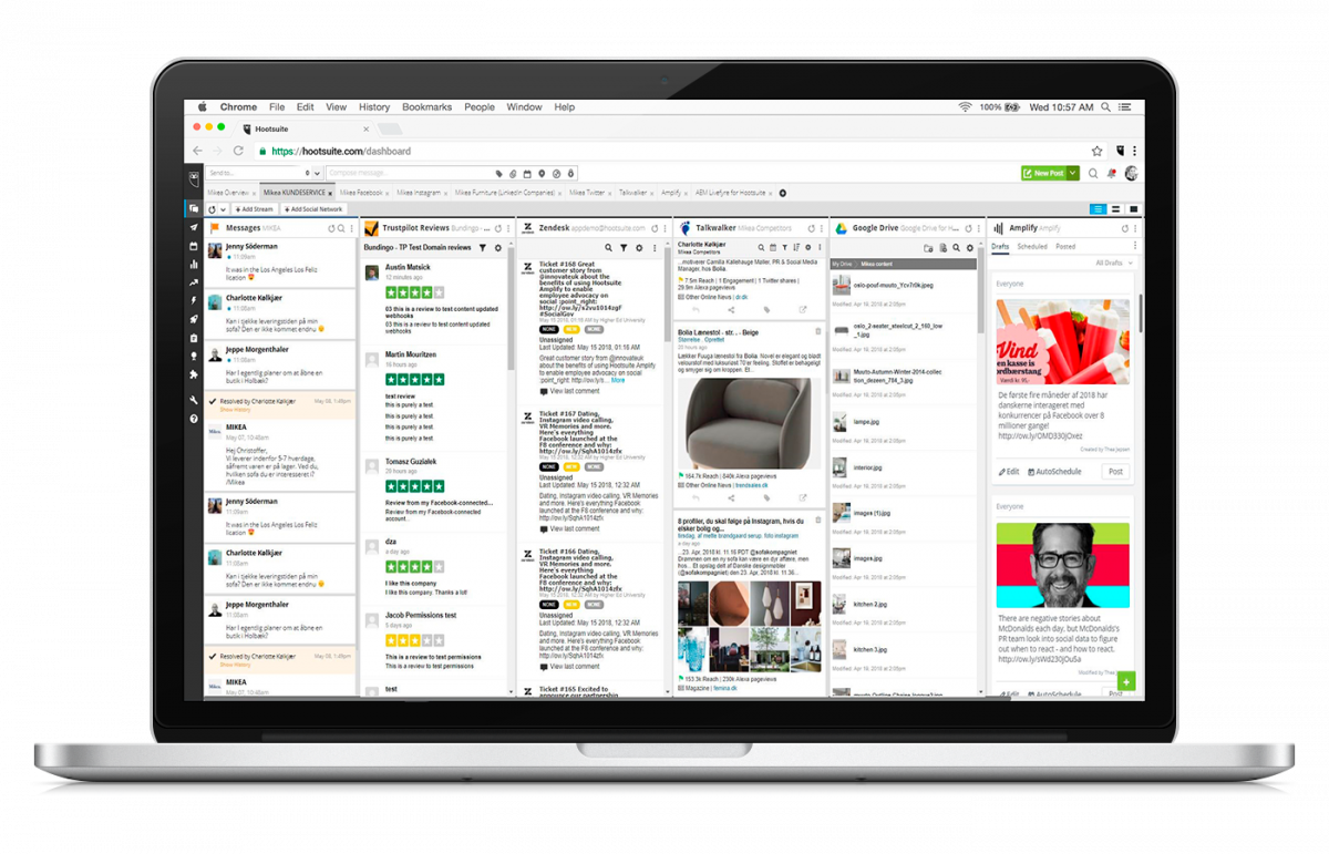 7 gode grunde til at vælge Hootsuite Enterprise 2 hootsuite dashboard tp zendesk 1